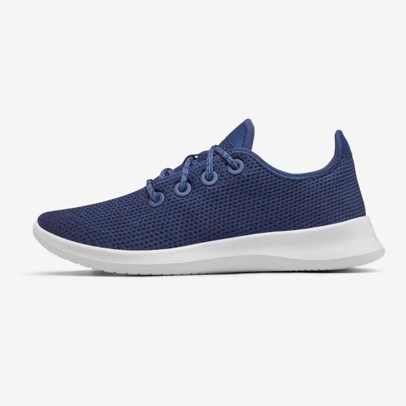 Allbirds Men's Tree Runners in Classic Marine Blue‎ (White Sole) - Picture 3 of 11